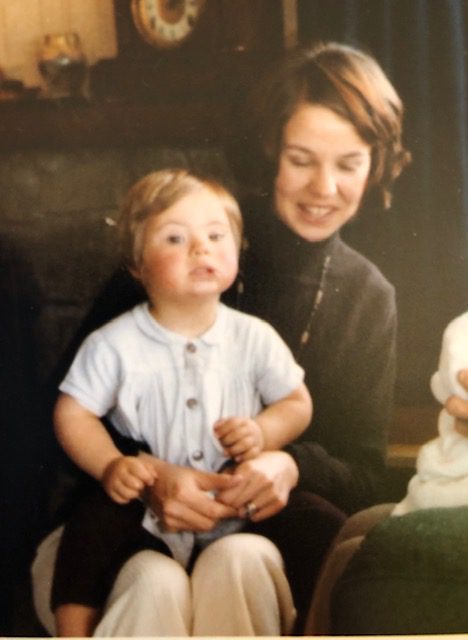 Duncan as a baby with Mum Paula