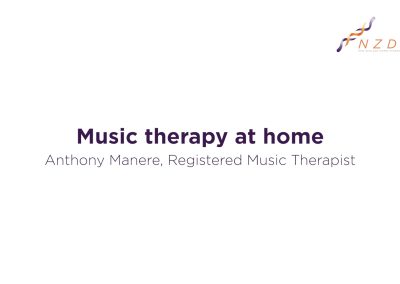 Music therapy at home (WEBINAR)