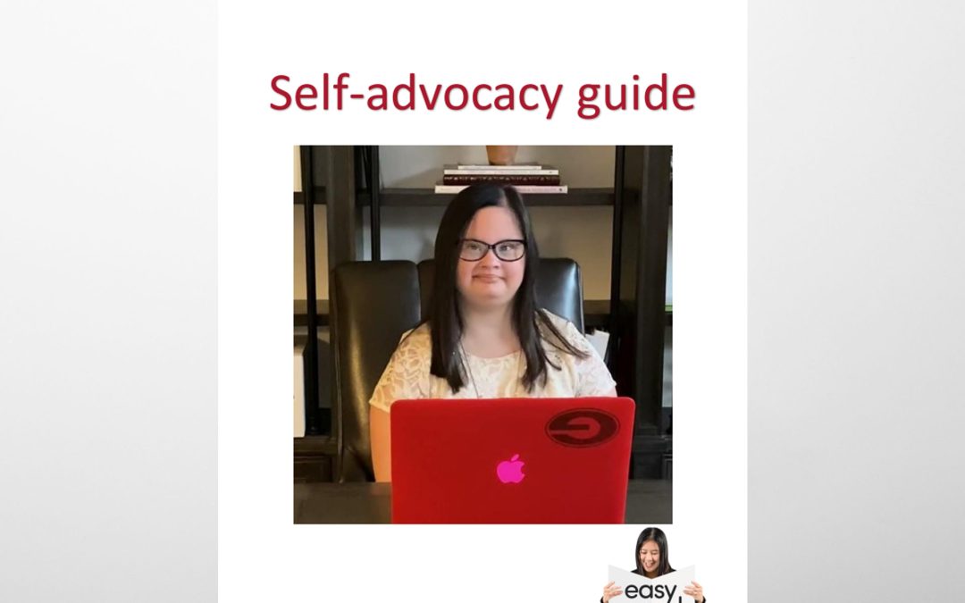 Terrific new Easy Read Self Advocacy resource from DS International