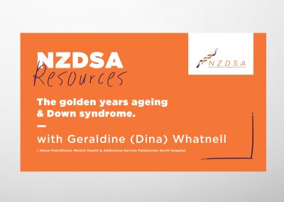 The Golden Years: Ageing and Down syndrome (WEBINAR)