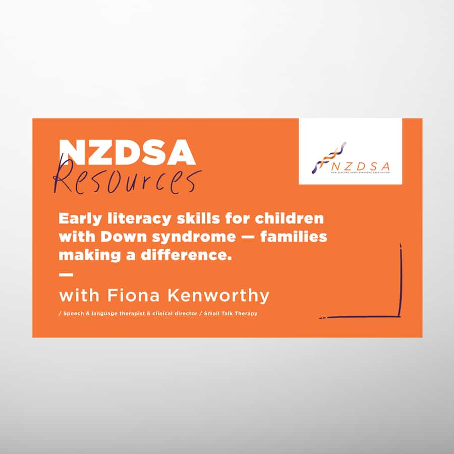Early literacy skills for children with Down syndrome (WEBINAR)