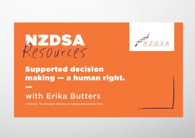 Supported Decision Making – a Human Right (WEBINAR)