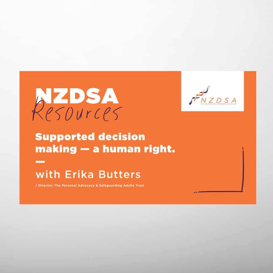 Supported Decision Making – a Human Right (WEBINAR)
